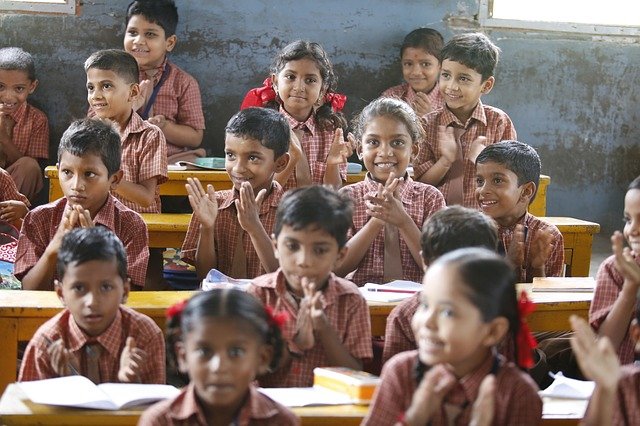 children at school