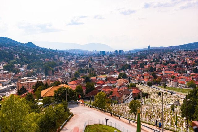 Scenic view of Mostar's historic bridge, featured in our Bosnia travel guide.