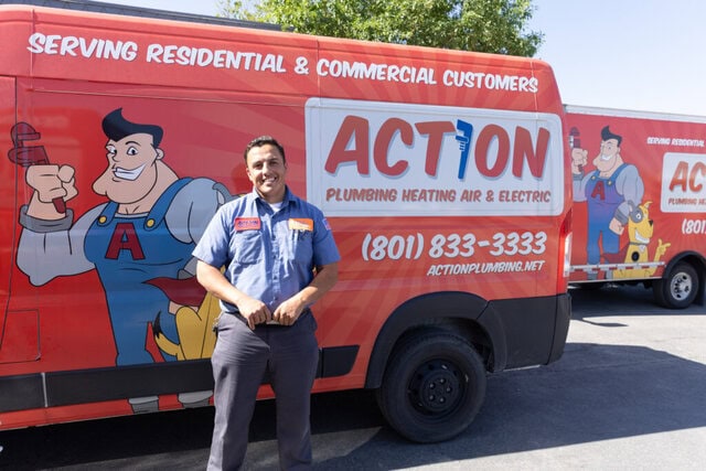 action plumbing van