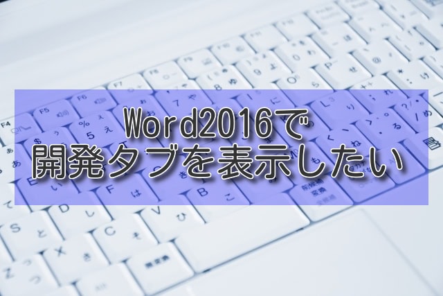 開発タブ