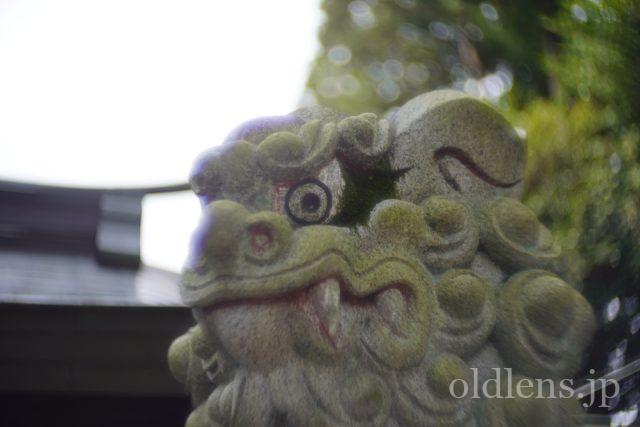 宮崎光学 VARIOPRASMA 50mm f1.5 MS-OPTICS Review 作例 現行の銘玉 滲み 神社 狛犬