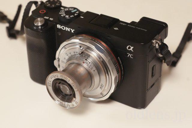 Leitz Elmar 5cm f3.5をAuto Chinon MCM Macro Multi Coated 55mm f1.7でブログ用に物撮り Leica ライカエルマー50mm