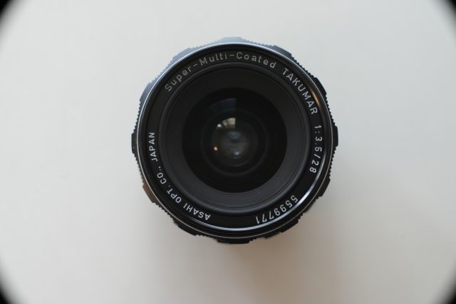 Super Multi Coated Takumar 28mm f3.5のレンズの外観