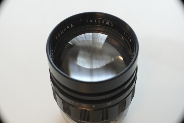 Komura 100mm f1.8 Sankyo kohki 外観