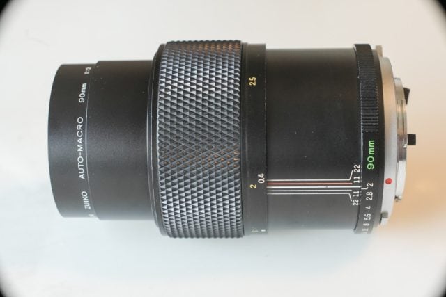 OLYMPUS OM ZUIKO AUTO MACRO 90㎜ F2のレンズ外観