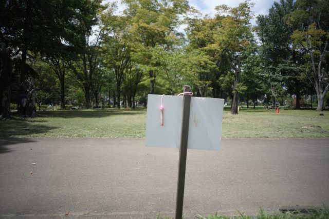 Carl Zeiss G Biogon 28mm f2.8 作例 縄跳びが白く滲む子供の忘れ物