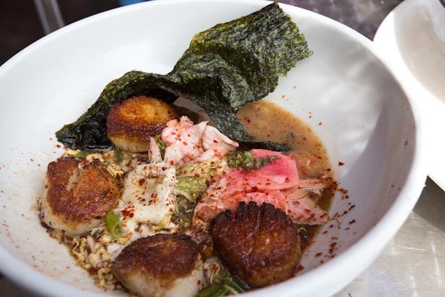 scallops at Cafe Miranda in Rockland, Maine - via www.www.goodfoodstories.com