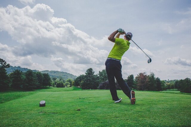 golf tee shot drive