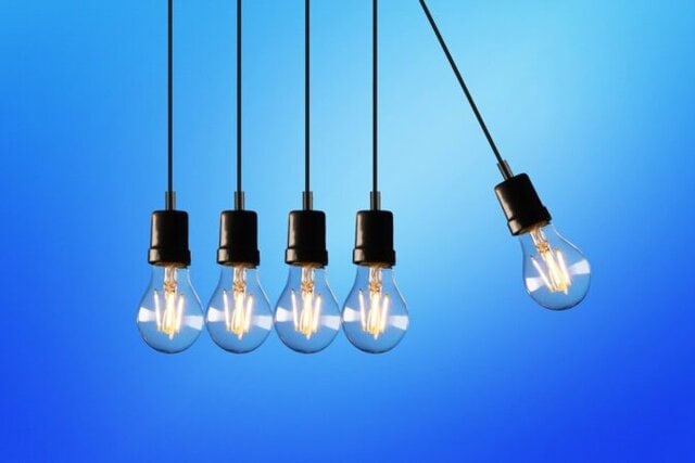 Turning off lights and appliances to save on utility bills
