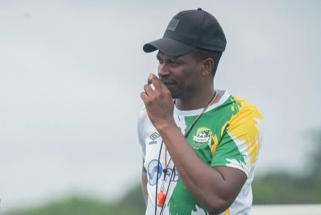 FC Platinum coach Joel Luphahla during training