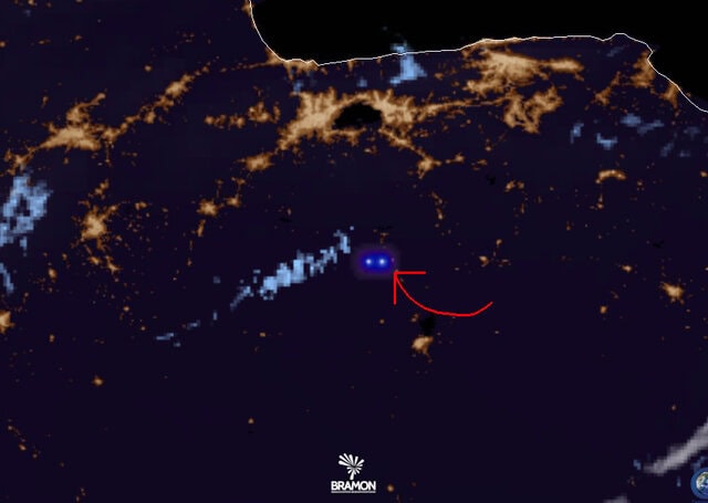 Anomalia detectada pelo GOES-16