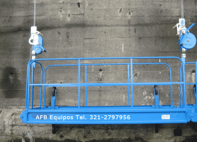 Andamio Colgante certificado plataforma