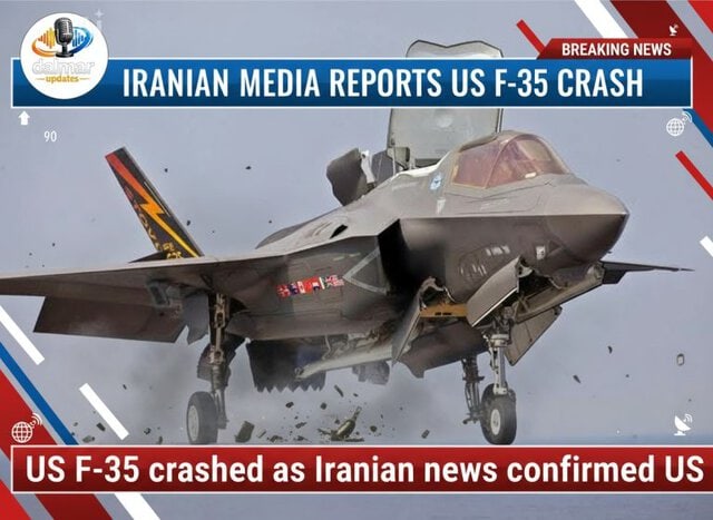 US-F-35 force crushed in Iran territory.