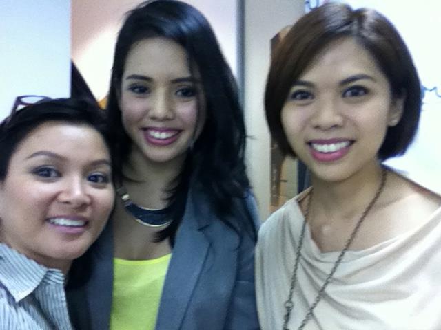 At a MUD seminar with Regina Belmonte of Philippine Star and Kris Bacani of Maskeup Designory Manila