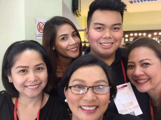 At a days end actually it was 10:30 pm. We were a tired but happy bunch. L-R Pilita Guadines, Onin Bolos, Charisma Vergara, Maryann Obias and Acie Fores