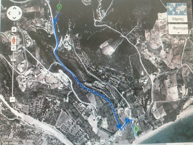 Kythira building plot near sea