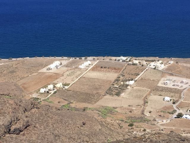Santorini beachfront building land