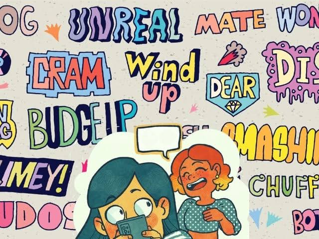 Ilustrasi bahasa slang gen aplha (foto: Pinterest)