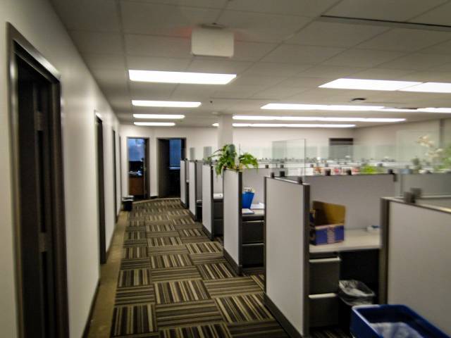 Tenant improvement construction project in Maryland office space after remodel