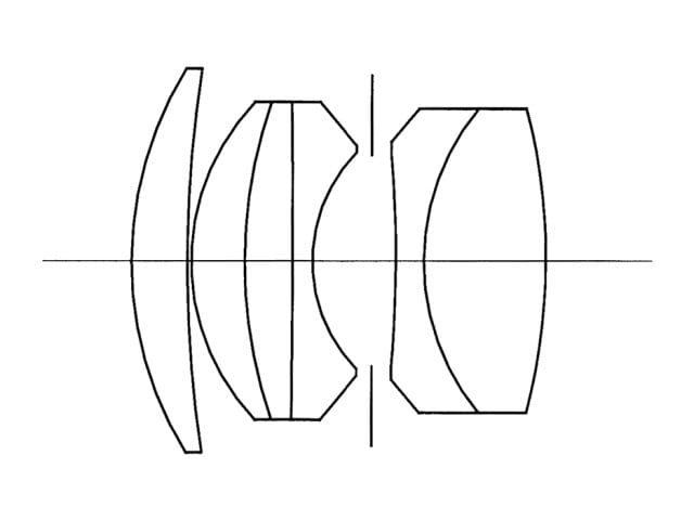 Nikkor H.C 50mm f2 L39のレンズ構成図