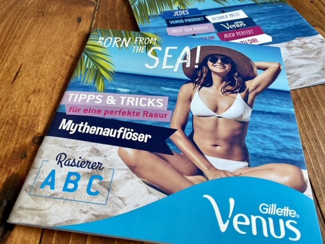 Flyer Gillette Venus auf der Glow