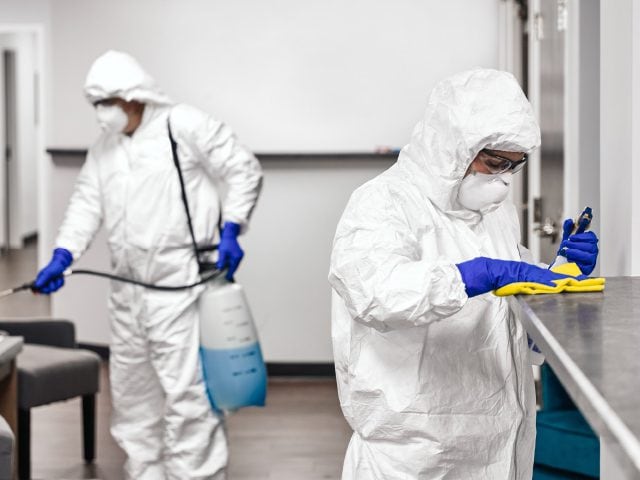 Infection Control as a pre-emptive surface disinfection