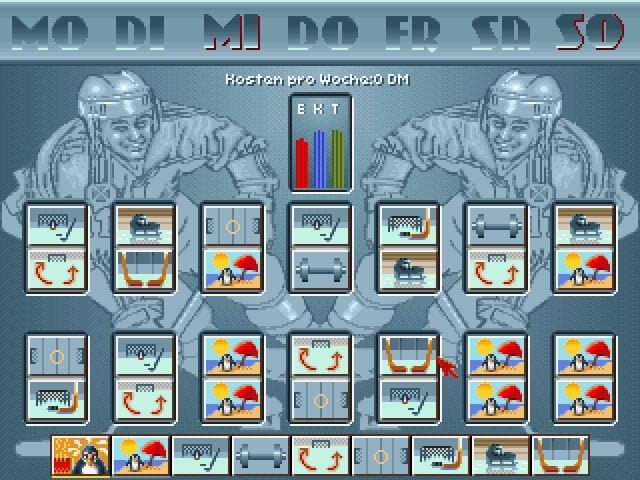 Noch ohne Spieldarstellung: ein erstes Manager-Game (Screenshot)