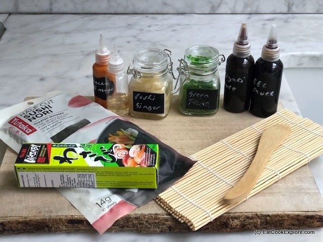 Make Sushi at home ingredients