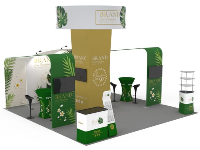 Tradeshow booth rendering