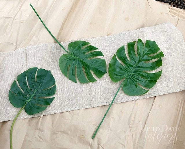 Diy Stencil Botanical Table Runner