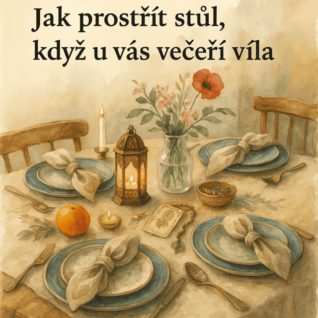 Elegantní obrázek rustikálně elegantního prostřeného stolu s květinami a zápalkou pro večerní večeři, ideální pro témata domácí atmosféry a jídelního setu.