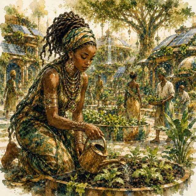 02-eco-afrofuturismus-komunitni-zahrada-v-solarnim-meste