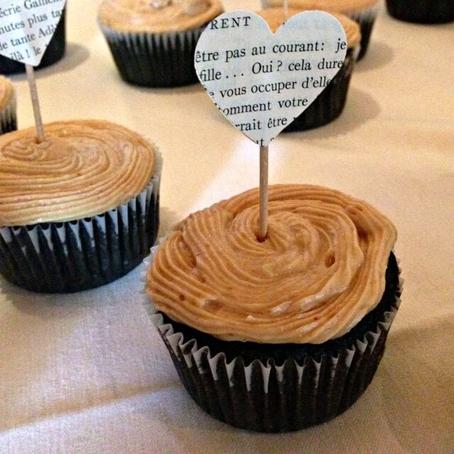 Vegan Dark Chocolate Cupcakes with Peanut Butter Frosting