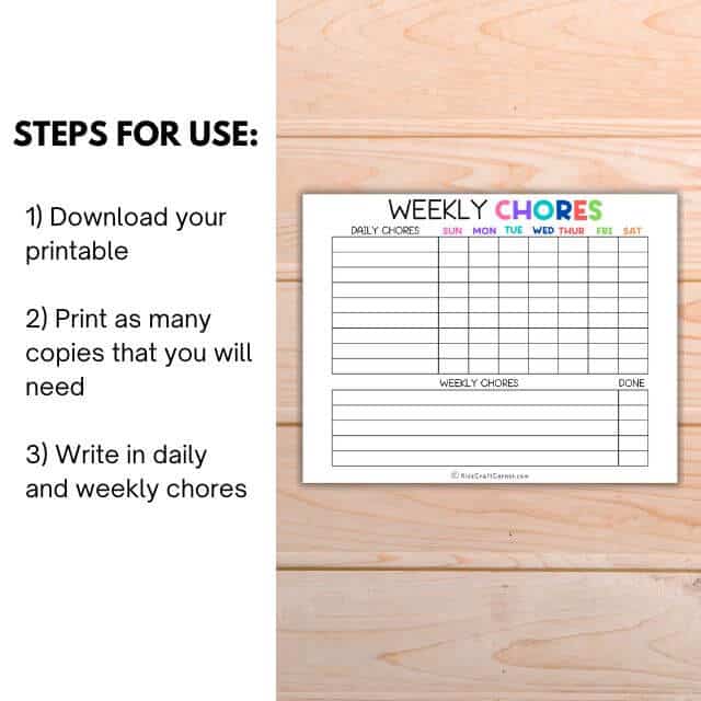 Daily and Weekly Chore Chart - Image 4