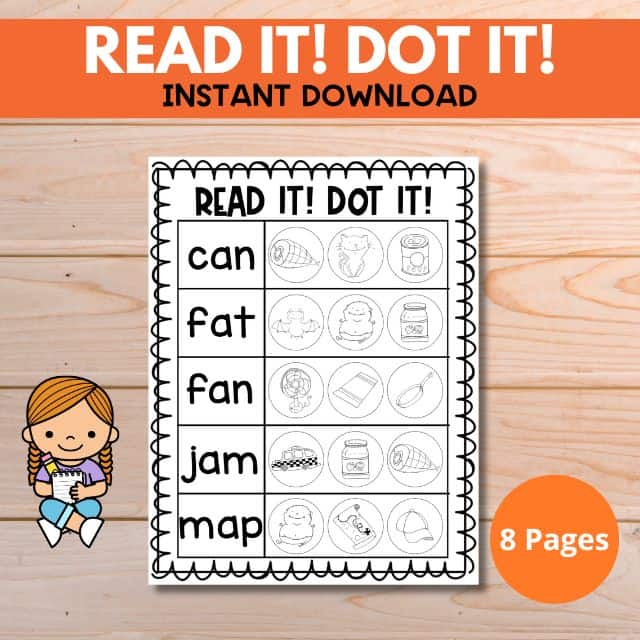 read it dot it printables