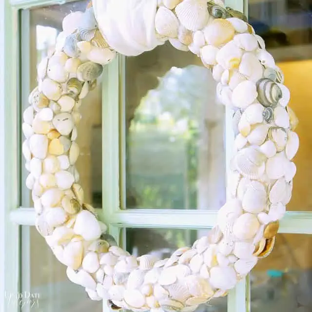 Diy Seashell Beach Wreath Clam Shells 2