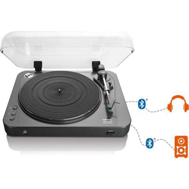 Plattespieler, die per Bluetooth an Boxen senden...