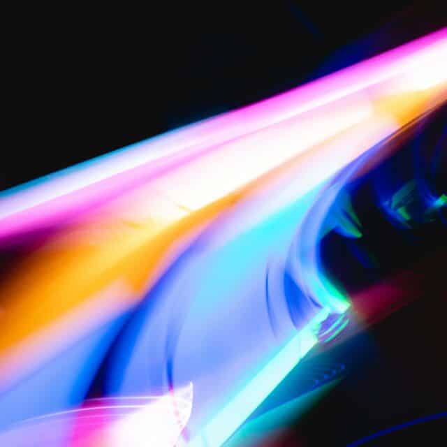 A long exposure of multiple colours