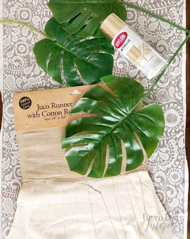 Juco Runner Ruffle Monstera Gold