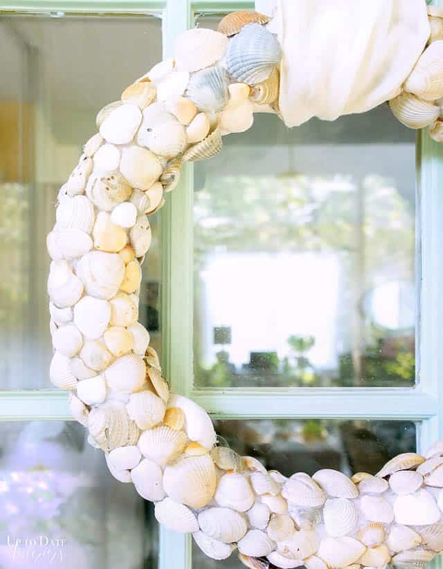 Diy Seashell Beach Wreath Clam Shells 3