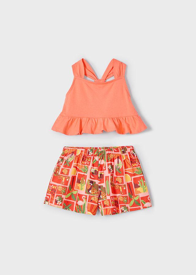 Conj  short punto crepe MAYORAL