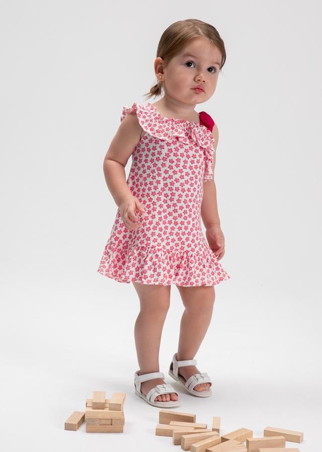 Vestido Punto bambula estrellas rojo MAYORAL