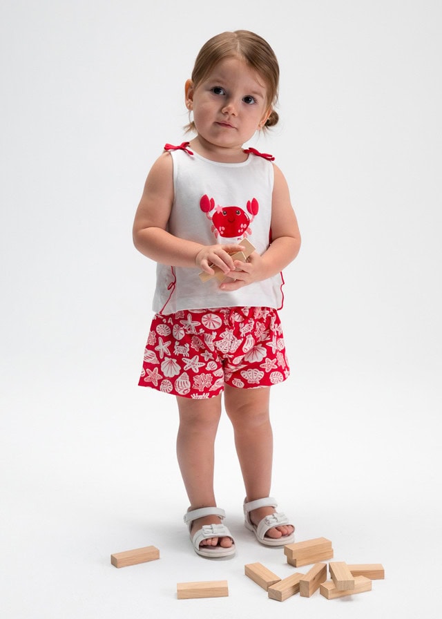 Conj  short estampado cangrejo MAYORAL