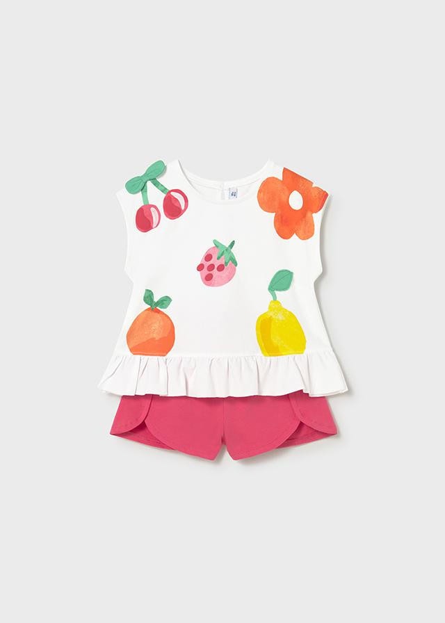 Conjunto Short Gráfica frutas MAYORAL