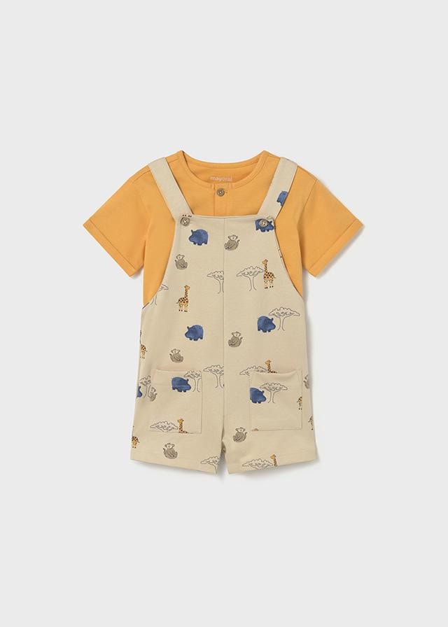 Peto infantil con camiseta Jirafa MAYORAL