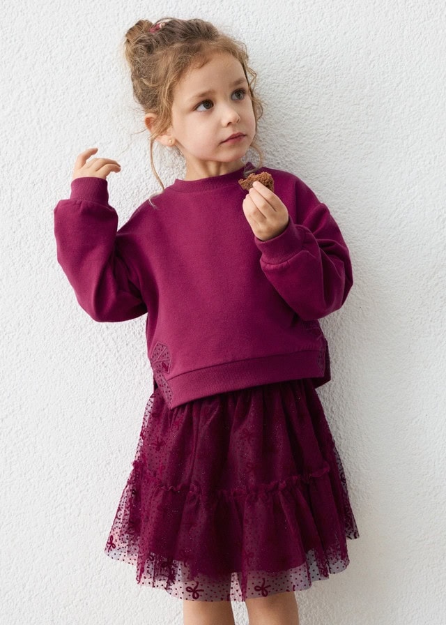 Conjunto sudadera con falda de tull MAYORAL