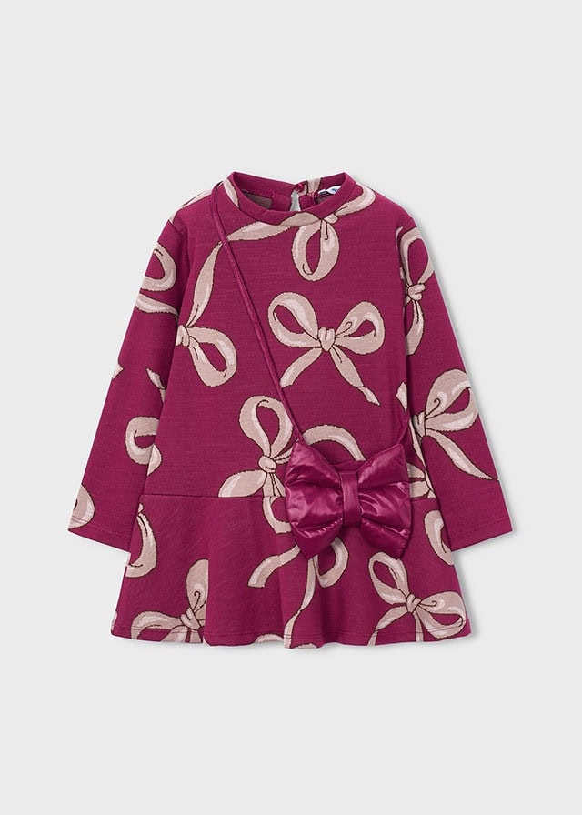 Vestido estampado con bolso lazos MAYORAL