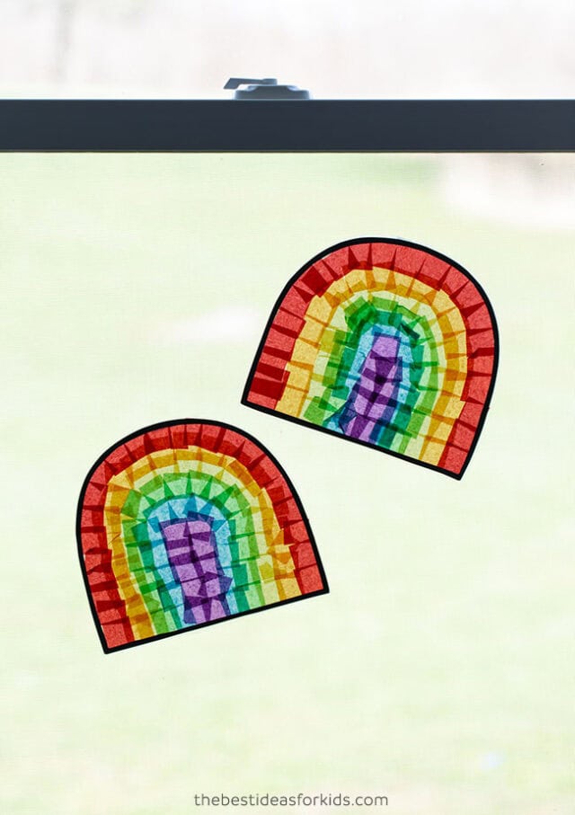 rainbow suncatcher craft