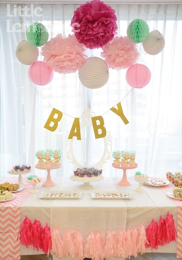ピンクxミント_ベビーシャワー_1