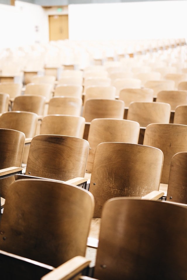 A lecture theatre for freshers